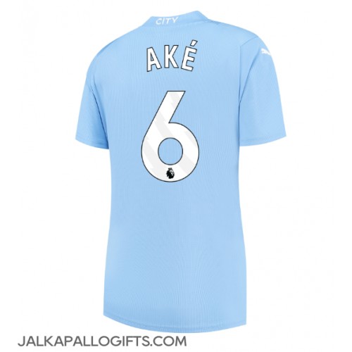 Manchester City Nathan Ake #6 Kotipaita Naiset 2023-24 Lyhythihainen